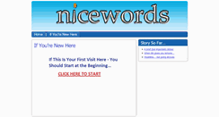 Desktop Screenshot of nicewords.com