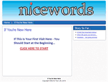 Tablet Screenshot of nicewords.com
